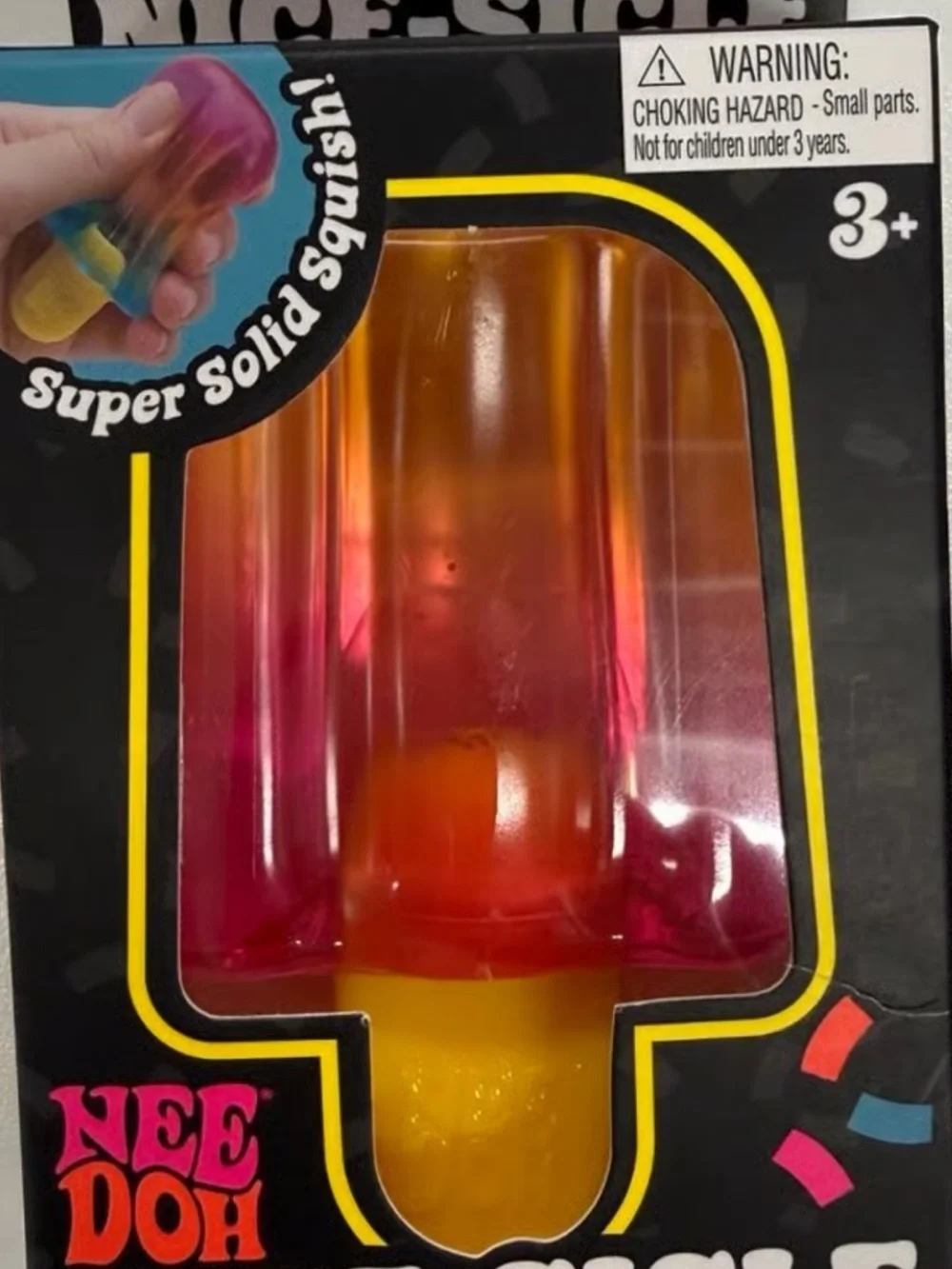 TikTok viral  Kids Popsicle Squishy Toy - Orange & Pink Needoh